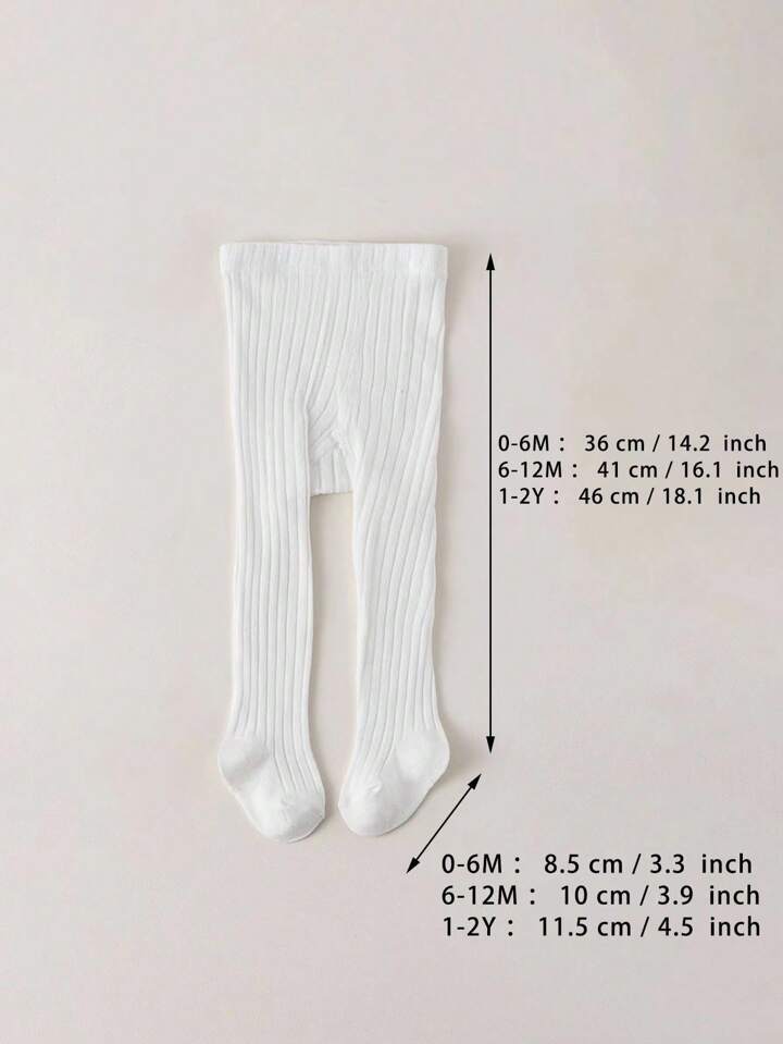 3pcs/Pack Soft, Odor-Resistant, Non-Wrinkle Vertical Stripes Baby Tights