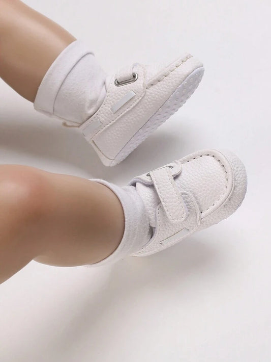 Unisex Pu Leather Soft Bottom Anti-Slip Mary Jane Shoes For Infants, Suitable For All Seasons