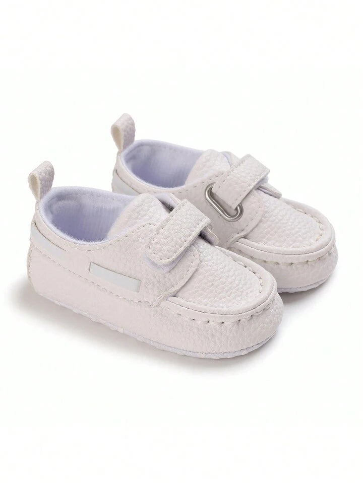 Unisex Pu Leather Soft Bottom Anti-Slip Mary Jane Shoes For Infants, Suitable For All Seasons