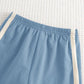2pcs Baby Boy Cartoon Bear Pattern Splice Round Neck Sleeveless Top & Elastic Waist Shorts Set