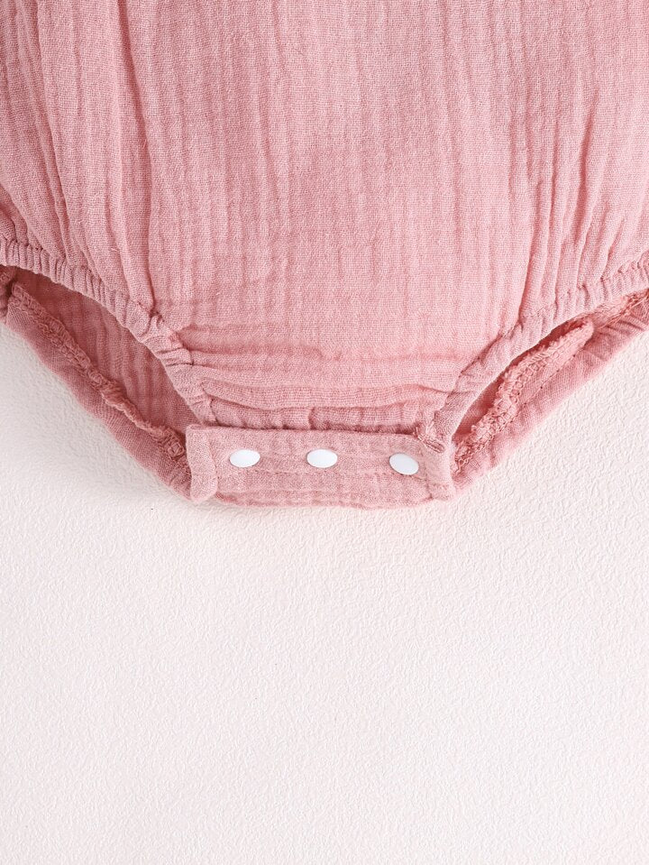 100% Cotton Baby Girl Scoop Neck Bodysuit With Accessory Headband