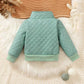 Baby Girl Cute Fluffy Neon Long Sleeve Jacket