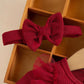 Mesh Cap Sleeve Ribbed Heart Mesh Bow Headband Dress (2 Pc)