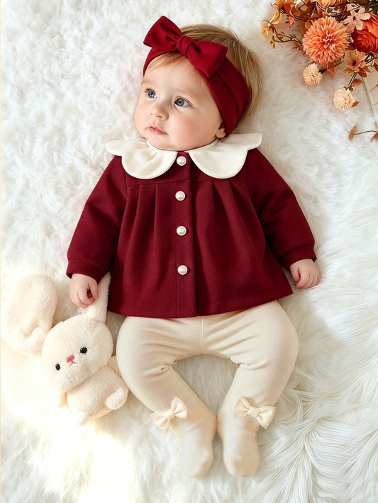 Baby Girl Over Coat & Leggings (2 pc set)