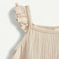 Baby Girl Color-Block Ruffle-Trimmed Sundress With Shoulder Straps.