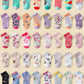 Pair Random Kids Girls Cartoon Pattern Socks, Soft & Breathable, Assorted Styles Random Sets