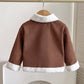 Baby Girl Plush Jacket Coat.