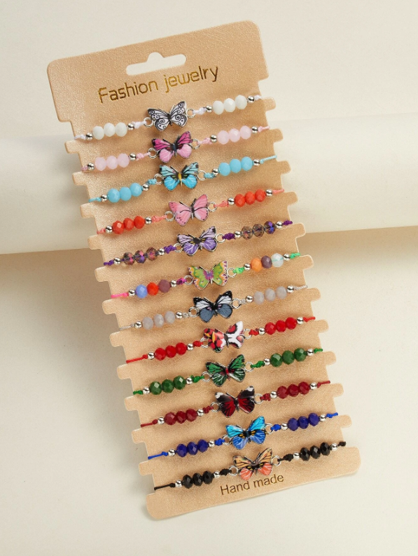 1 Pc Random Butterfly Decor Bracelet