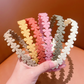 1 pcs Simple Flower Shape Plastic Hair Hoop For Kids
