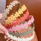 1 pcs Simple Flower Shape Plastic Hair Hoop For Kids